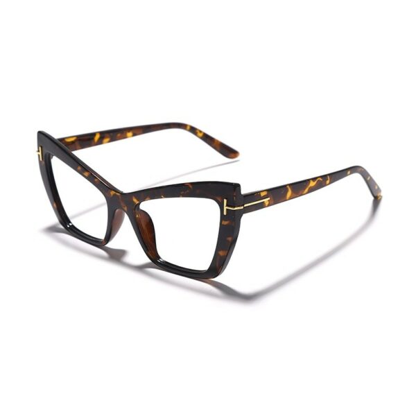 Cat Eye Frames Women Retro Optics Spectacle Frame Personality Fashion Eyeglasses - Image 4