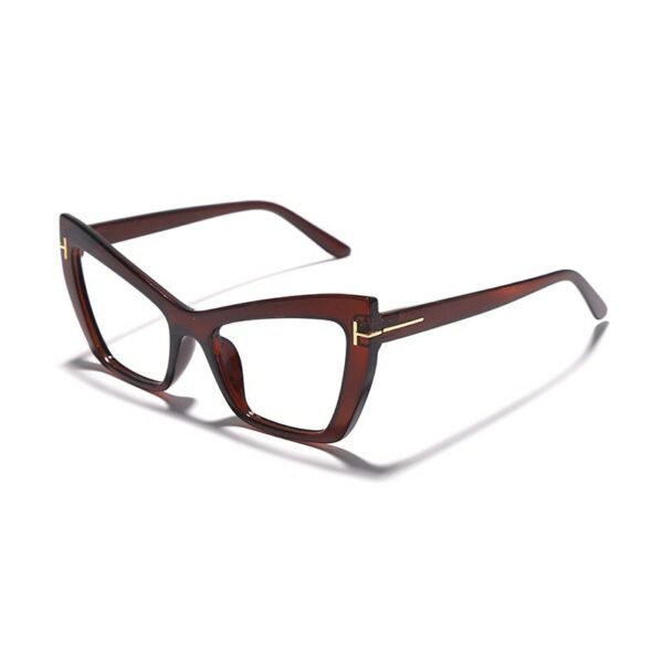 Cat Eye Frames Women Retro Optics Spectacle Frame Personality Fashion Eyeglasses - Image 5
