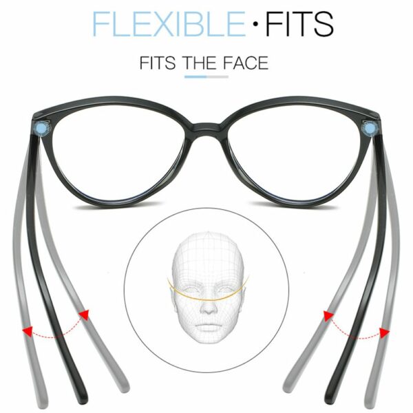 Fashion Women Men PC Frame Anti-UV Blue Rays Eyeglasses Eyewear Cat EyeGlasses 2022 - Image 3