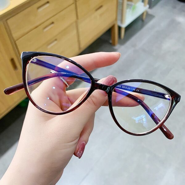 Fashion Women Men PC Frame Anti-UV Blue Rays Eyeglasses Eyewear Cat EyeGlasses 2022 - Image 5