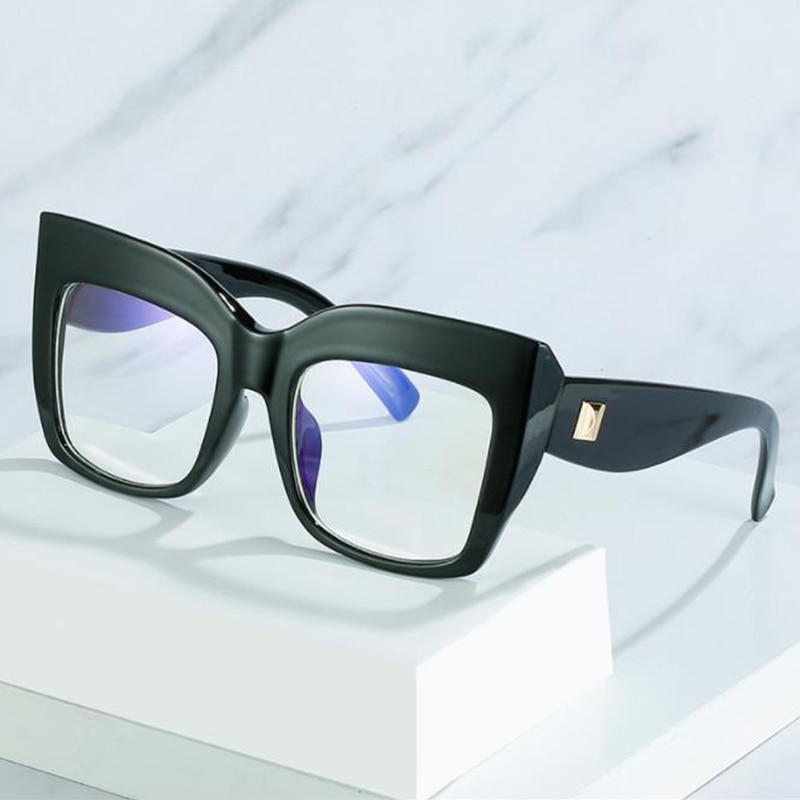 Glasses Frame Women Oversized Square Vintage Frame Clear Eyeglasses Frames For Women Luxury Brand Computer Eyewear - Image 4