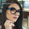 SHAUNA Anti-Blue Light Fashion Mixed Colors Women Eyeglasses Frame