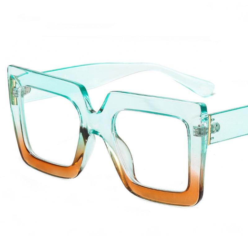 Square Transparent Glasses Frame Vintage Clear Glasses Trending Styles Brand Designer Oversized Fashion Computer Eyeglasses - Image 3