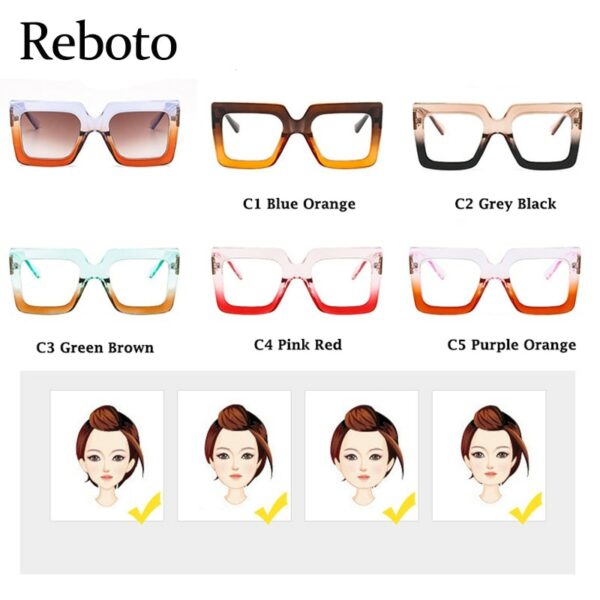 Square Transparent Glasses Frame Vintage Clear Glasses Trending Styles Brand Designer Oversized Fashion Computer Eyeglasses - Image 6