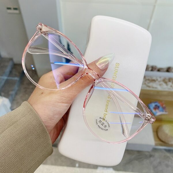 Transparent Computer Glasses Frame Women Men Anti Blue Light Round Eyewear Blocking Glasses Optical Spectacle Eyeglass - Image 5