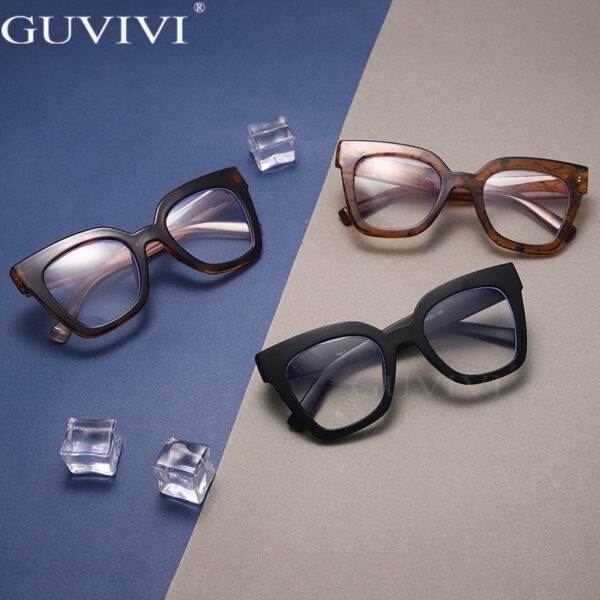 Vintage Cat Eye Square Optical Anti Blue Glasses Frames Computer Spectacles Classic Women Men Glasses Frame With Lenses UV400 - Image 5