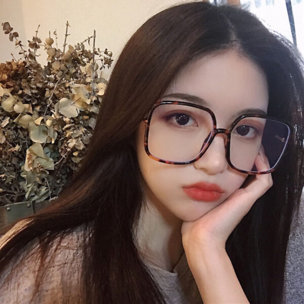 Vintage Oversized Square Glasses Frame Women New Retro Big Eyeglasses Female Clear Lens Optical Spectacles Transparent - Image 3