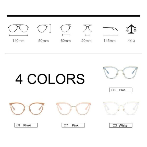 Woman Semi-Transparent Acetate Optical Eyeglasses Fashion Frame Spectacles for Women Prescription Eyewear Glasses Frame - Image 5