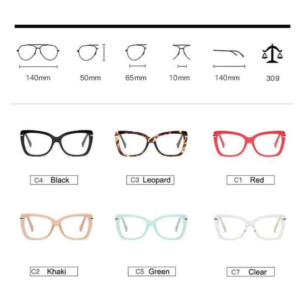 Women Metal Legs Designer Optical Eyeglasses Prescription Acetate Rim Spectacles for Women Eyewear Glasses Frame Fashion Styles - Image 3