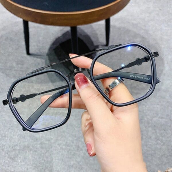 Blue Light Blocking Fashion High-end Optical Clear Glasses - Image 2