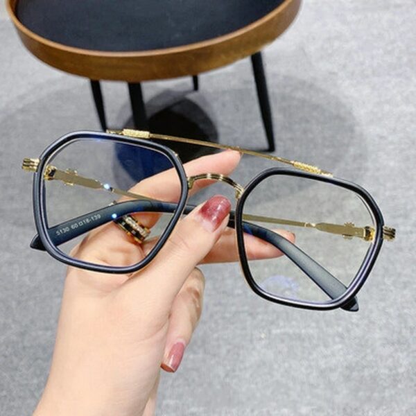 Blue Light Blocking Fashion High-end Optical Clear Glasses - Image 3