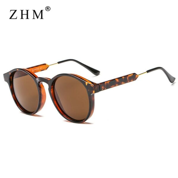 Retro Round Sunglasses Women Men - Image 3