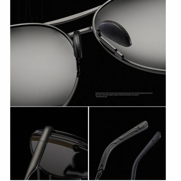 Aviation Metail Frame Polarized Sunglasses Men Color Changing Sun Glasses Pilot Male Day Night Vision Driving - Image 4