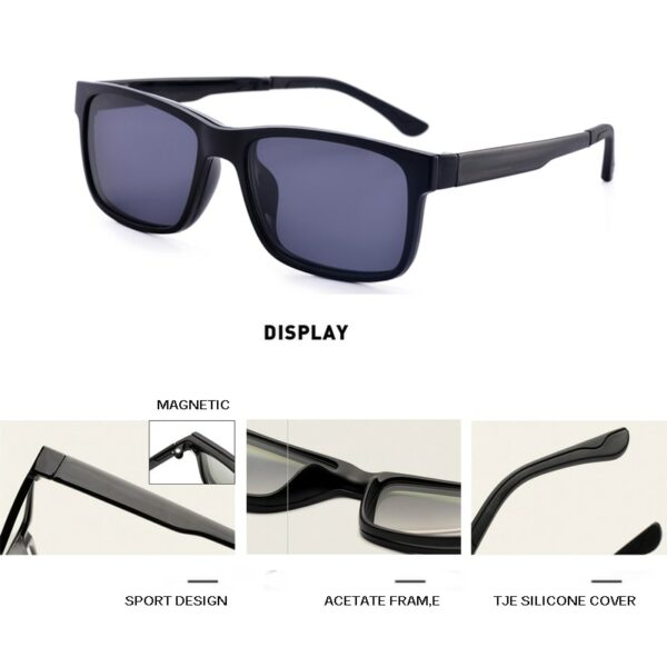 Eyeglasses Brand Polarized Magnet Clip glasses frame men - Image 6