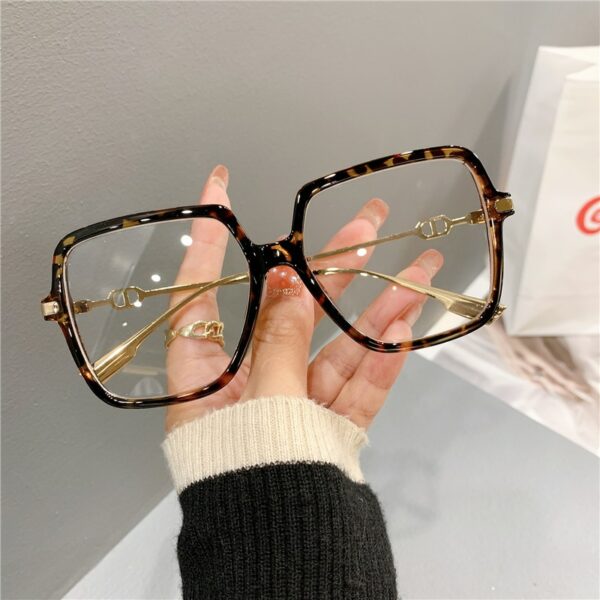 Fashion Oversized Square Eyewear Retro Women's - Image 3
