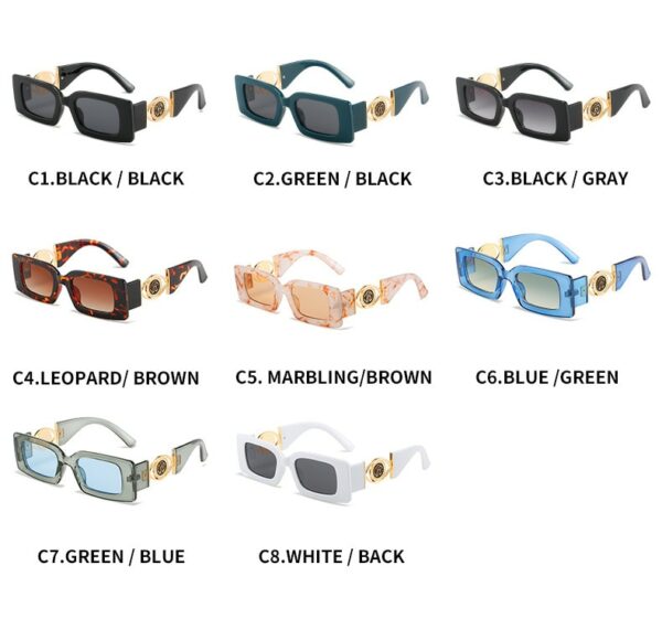 Hot Square Frame Sunglasses - Image 5