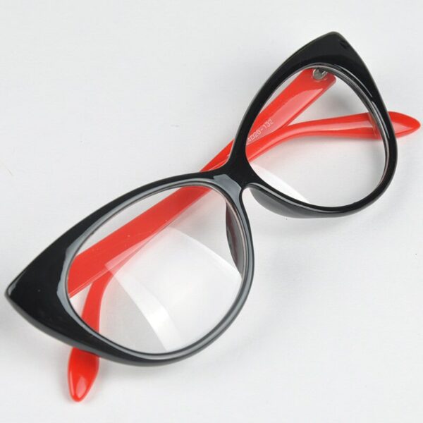 New Cute Lovely Cat Eye Glasses Frame Women Fashion Glasses Female Eyewear Accessories oculos de sol feminino #H1018 - Image 2