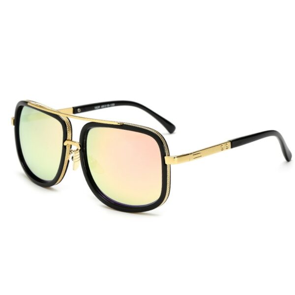 Fashion Big Frame Sunglasses Men Square Metal Sun Glasses Women Retro Sun Glasses - Image 6