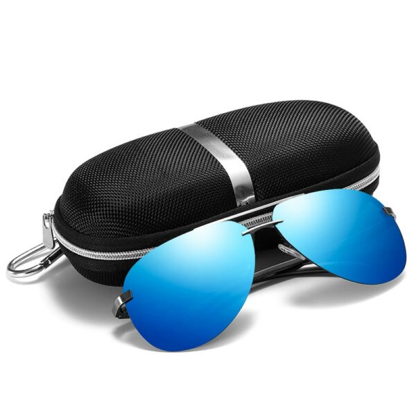 New Polarized Men Sunglasses Classic Driving Sun Glasses Metal Frame Mirror Lens Sunglasses Men/Women - Image 3