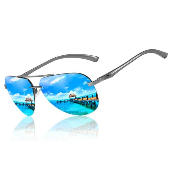 New Polarized Men Sunglasses Classic Driving Sun Glasses Metal Frame Mirror Lens Sunglasses Men/Women - Image 5