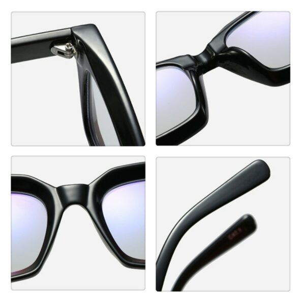New Retro Square Anti Blue Light Glasses For Men Vintage Eyeglasses Frames - Image 6