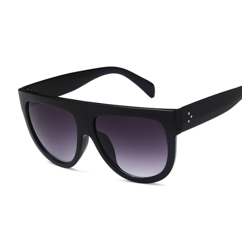 Oversized Frame Black Shades Square Sunglasses Woman - Image 2