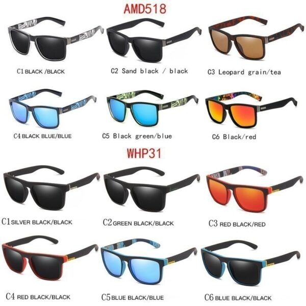 Sunglasses Unisex Square Vintage Sun Glasses - Image 5