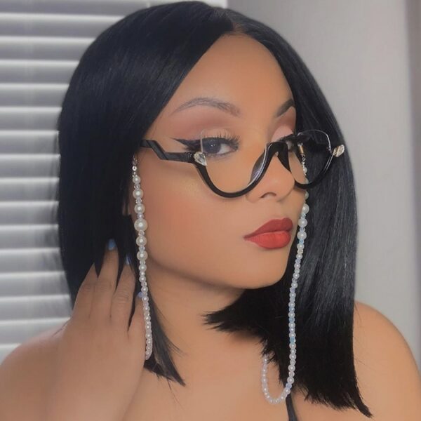 Transparent Cat Eye Glasses Frame Women - Image 2