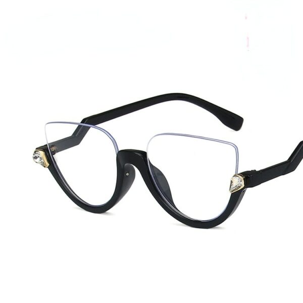 Transparent Cat Eye Glasses Frame Women - Image 4