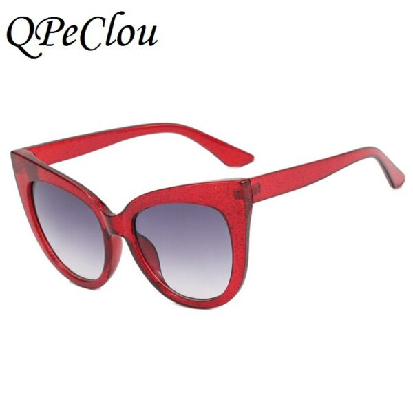 Fashion Shinning Cat Eye Sunglasses Women Vintage Sexy Red Optical Anti-blue Glasses - Image 3