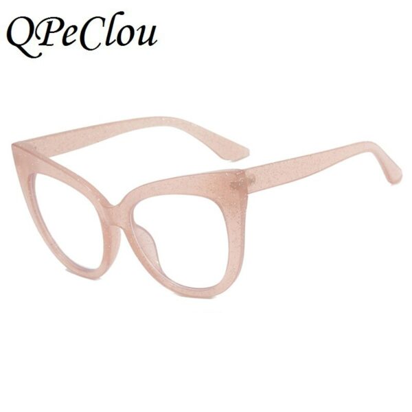 Fashion Shinning Cat Eye Sunglasses Women Vintage Sexy Red Optical Anti-blue Glasses - Image 4