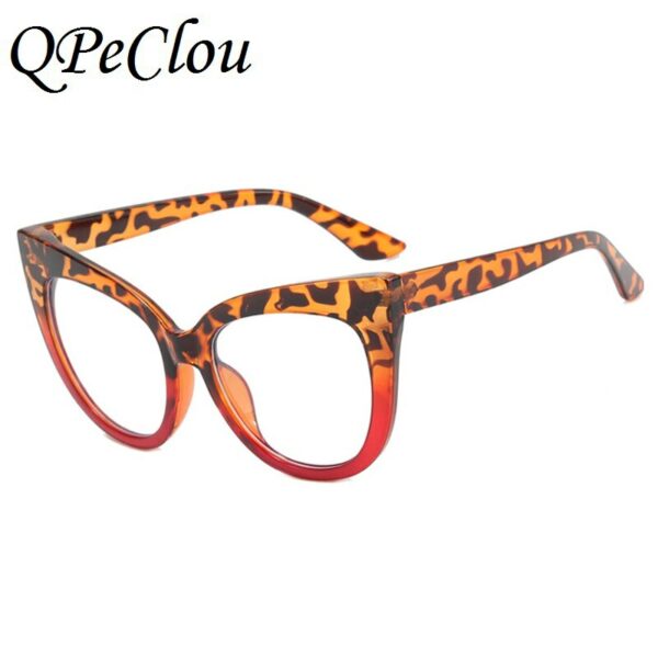 Fashion Shinning Cat Eye Sunglasses Women Vintage Sexy Red Optical Anti-blue Glasses - Image 6