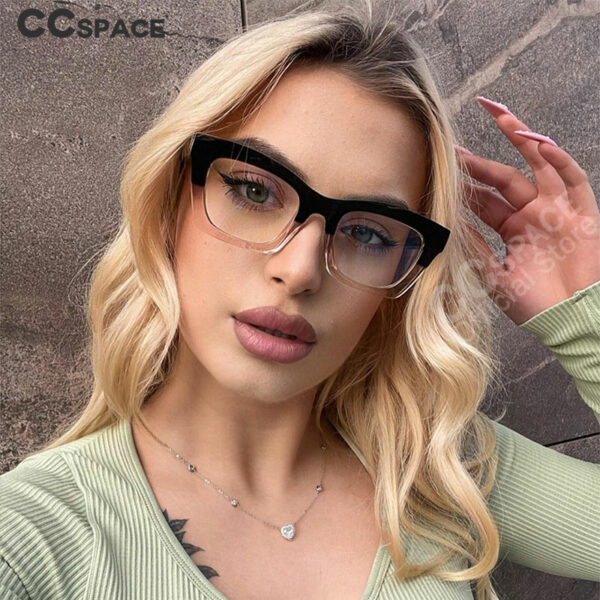 Cat Eye Anti Blue Glasses Frames Retro Women Optical Fashion Computer Glasses - Image 2