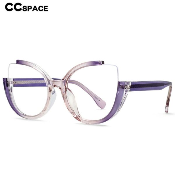 54627 New Style Half Frame Glasses Frame Ladies Cat Eye Large Frame Anti-Blue Light Can Be Matched with Optical Lenses - Image 5