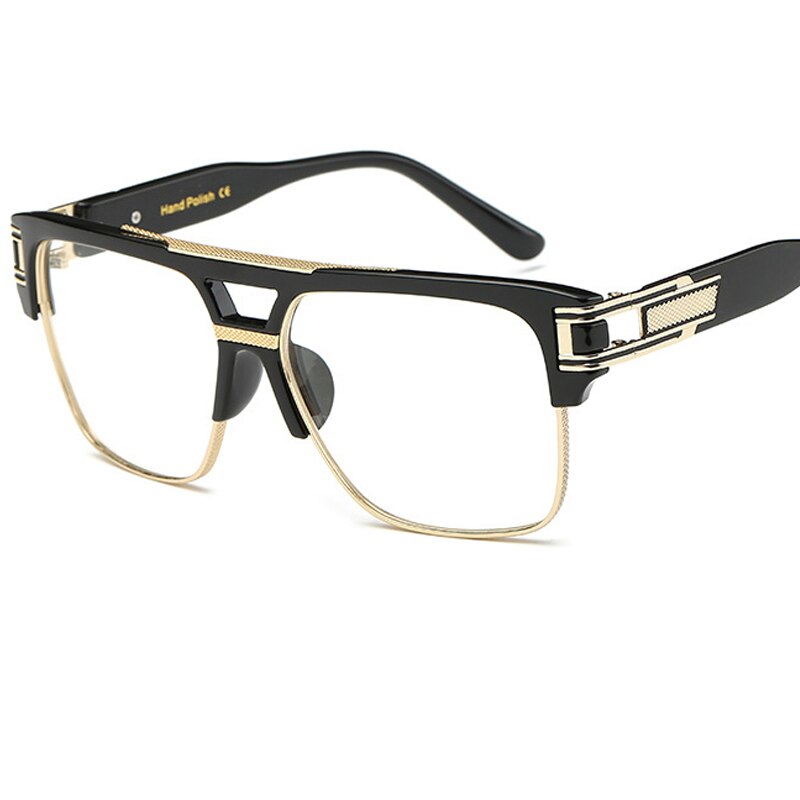Fashion Women Glasses Frame Vintage Men Oversize Clear Lens Glasses Men Eyeglasses Frames - Image 3