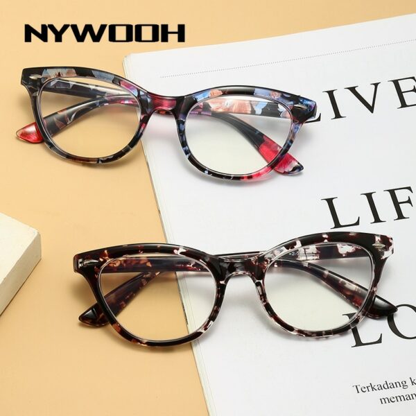 Cat Eye Glasses Women Anti Blue Light Computer  Eyeglasses - Image 6