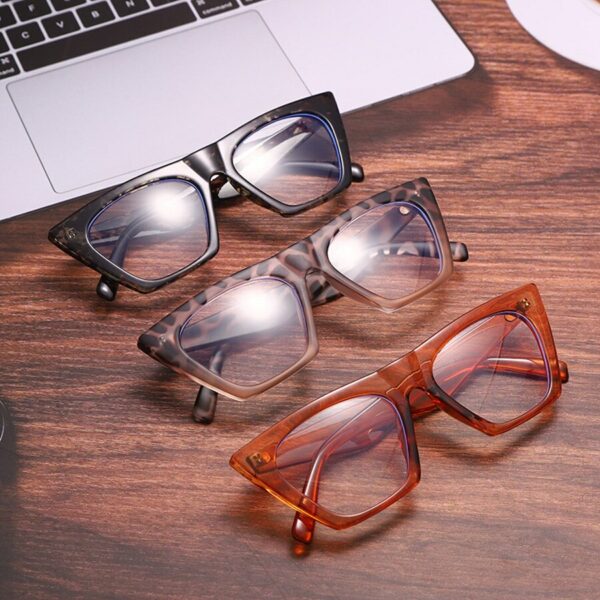 New Fashion Cat Eye Anti Blue Light Glasses For Women Men TR90 Retro Clear Ladies Eyeglasses Computer Reading Luxury Designer - Image 5