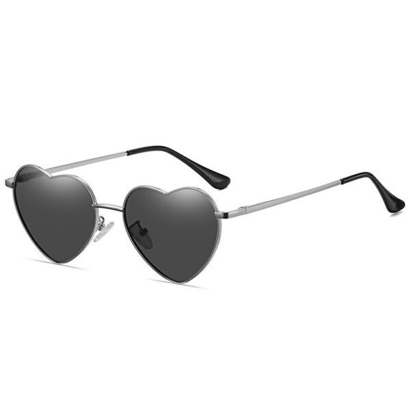 Retro Heart Shaped Sunglasses Fashion Polarized Sun Glasses - Image 6